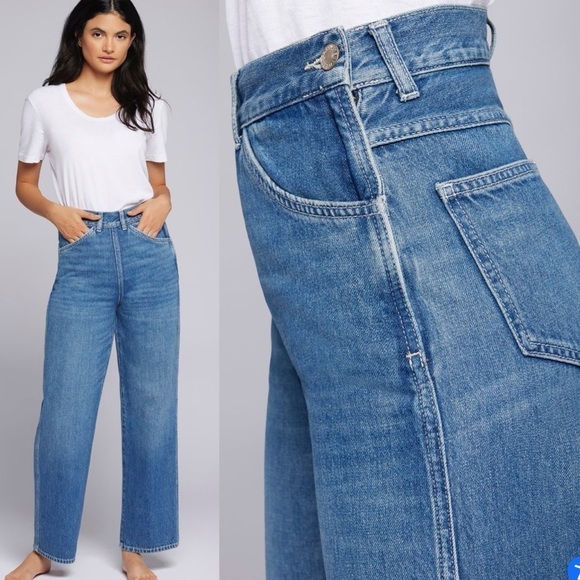 Current/Elliott The Caliper Crop Wide Leg Jean Sz 26 - Picture 15 of 15